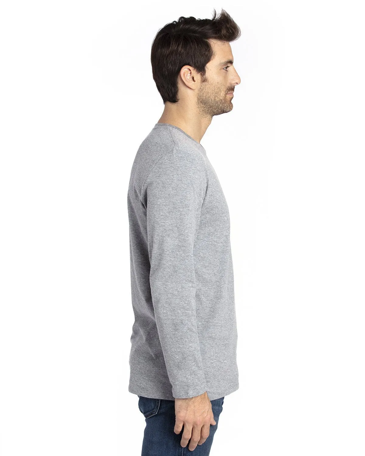 100LS-Threadfast Apparel-HEATHER GREY