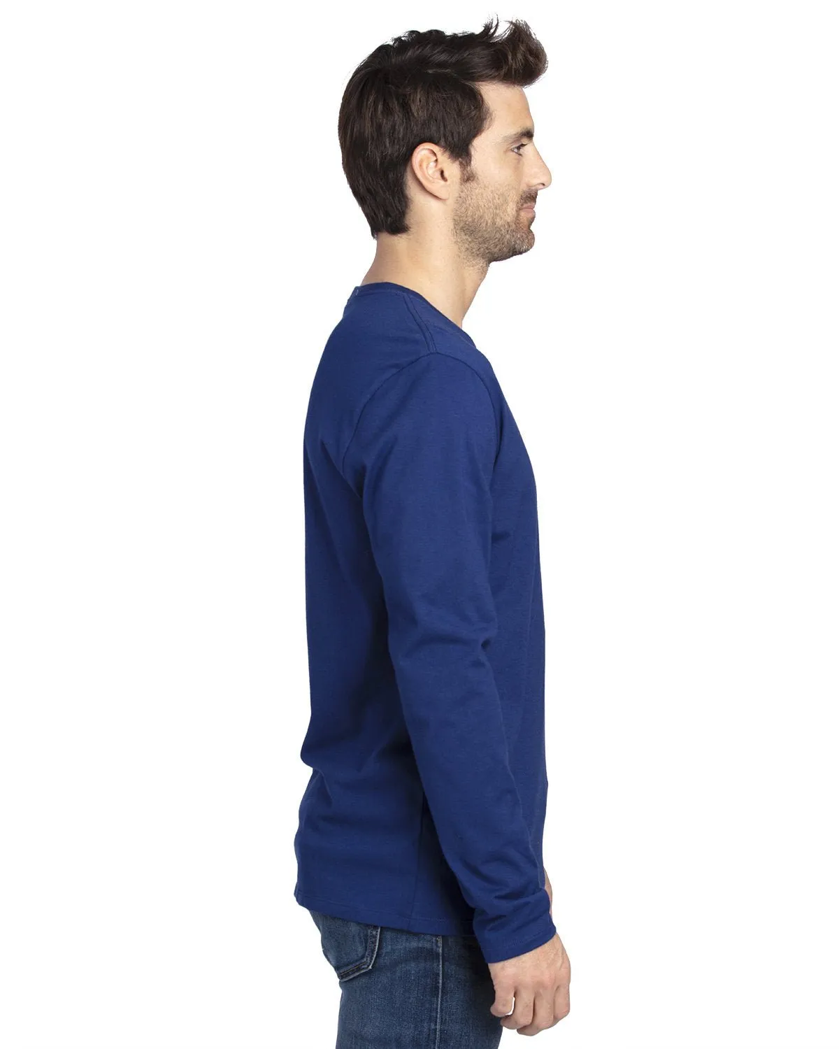 100LS-Threadfast Apparel-NAVY