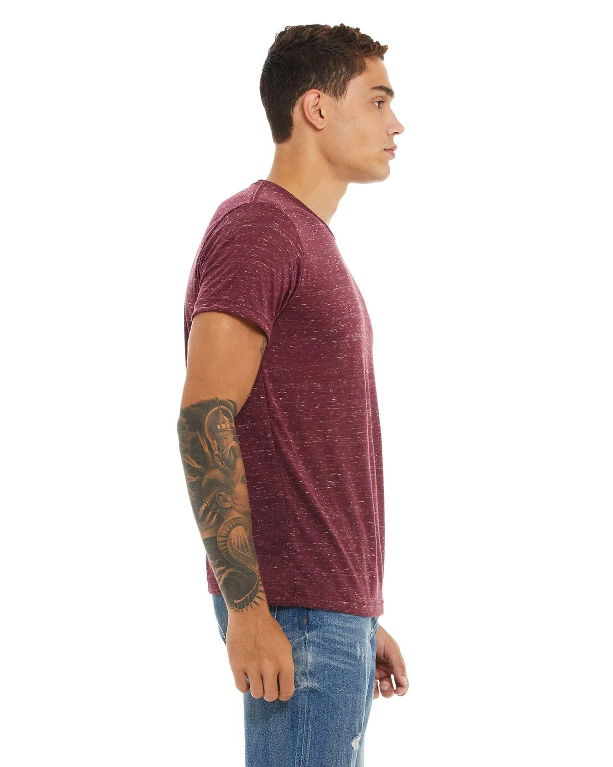 3650-Bella   Canvas-MAROON MARBLE