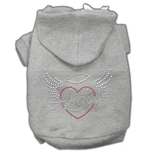 Angel Heart Rhinestone Hoodies Grey L (14)