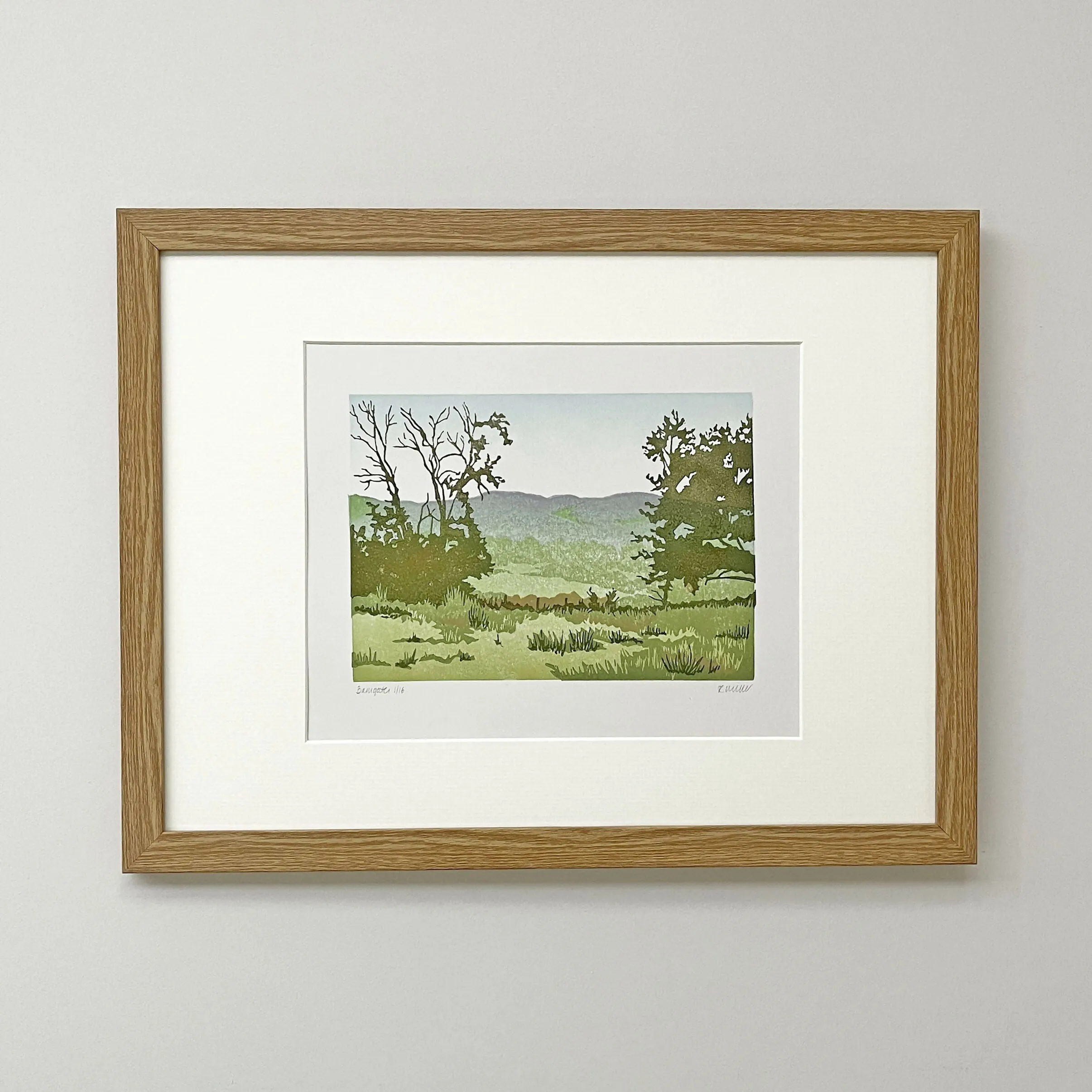 Barngates - Linocut Print