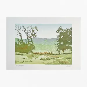 Barngates - Linocut Print
