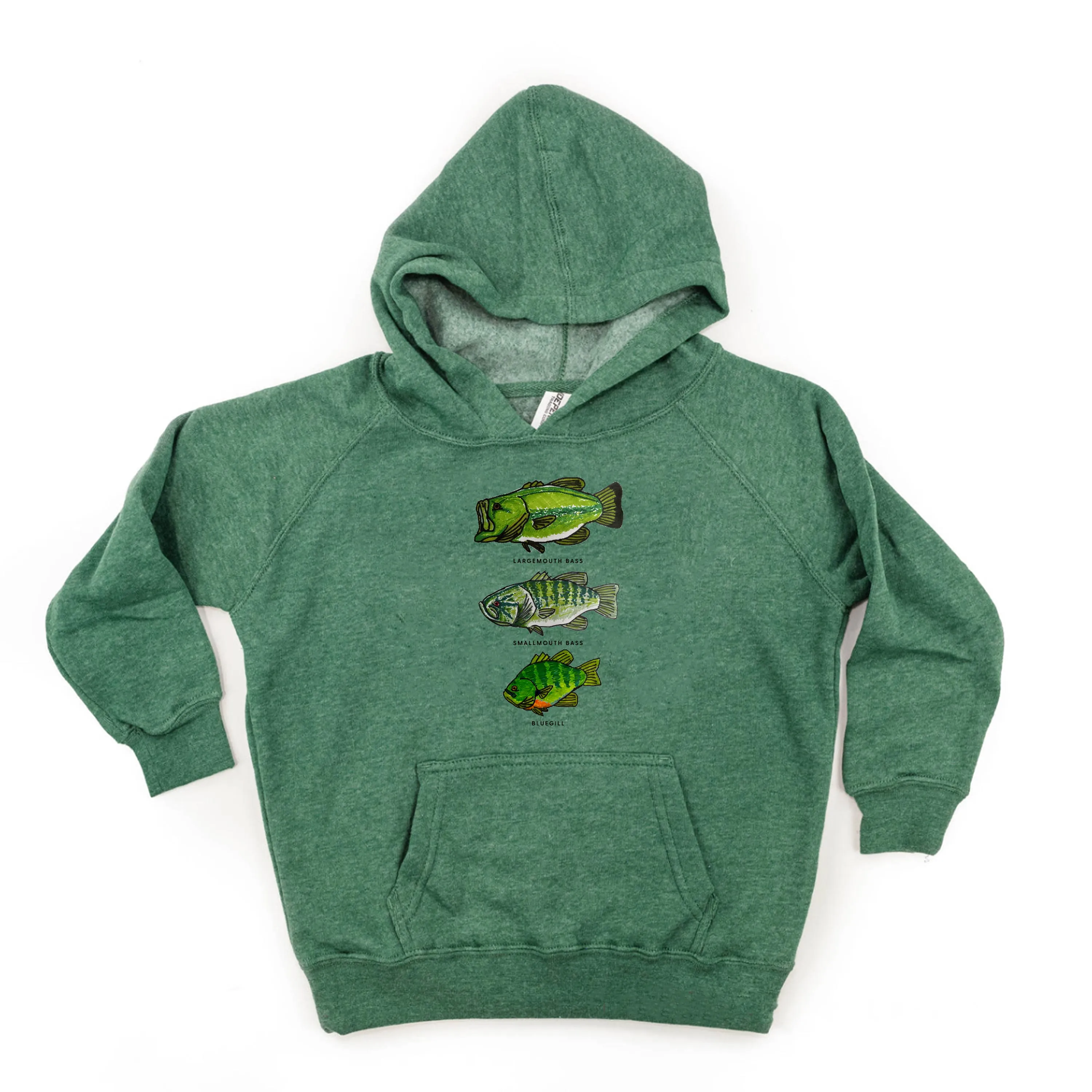 BASS & BLUEGILL CHART (HAND DRAWN) - Child Hoodie