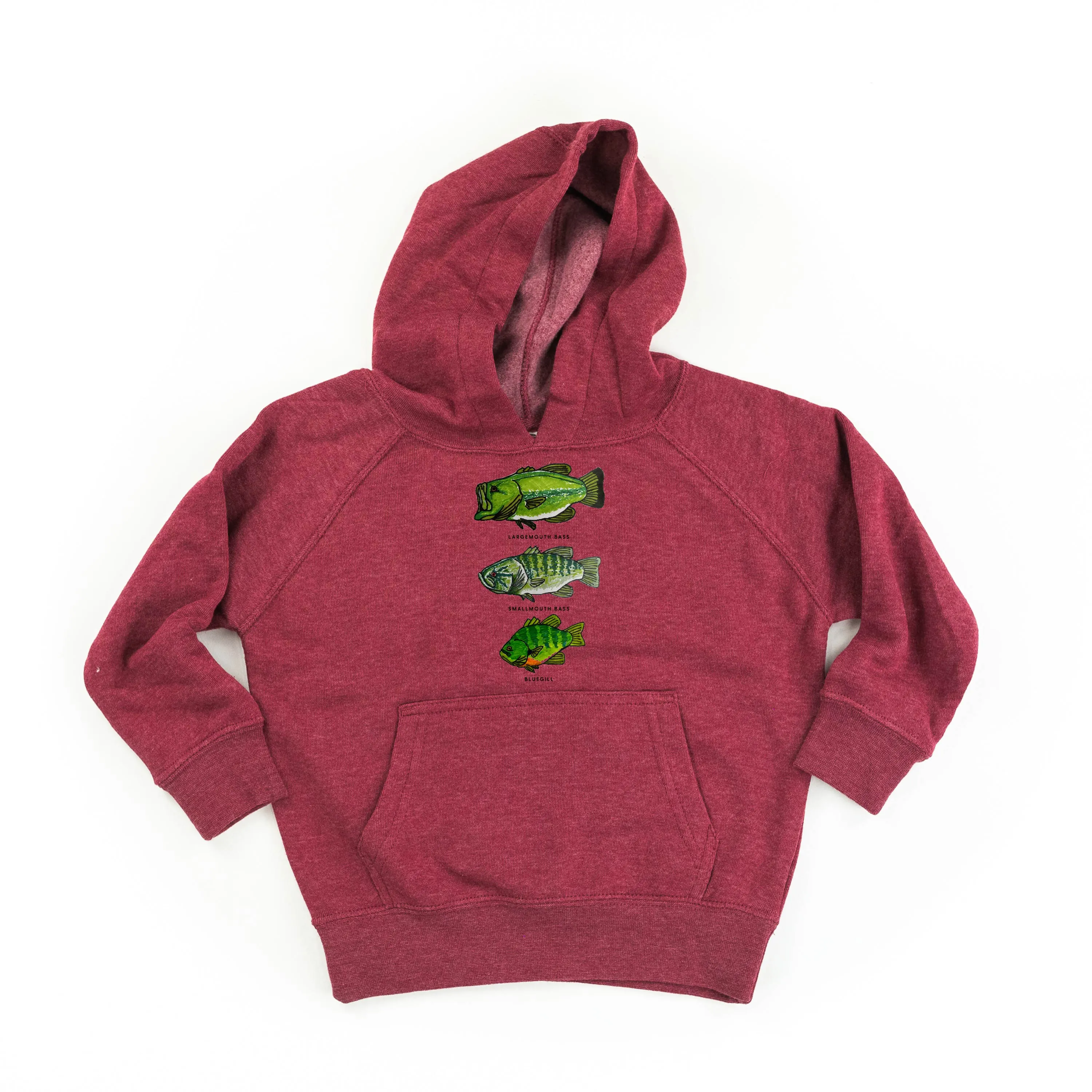 BASS & BLUEGILL CHART (HAND DRAWN) - Child Hoodie