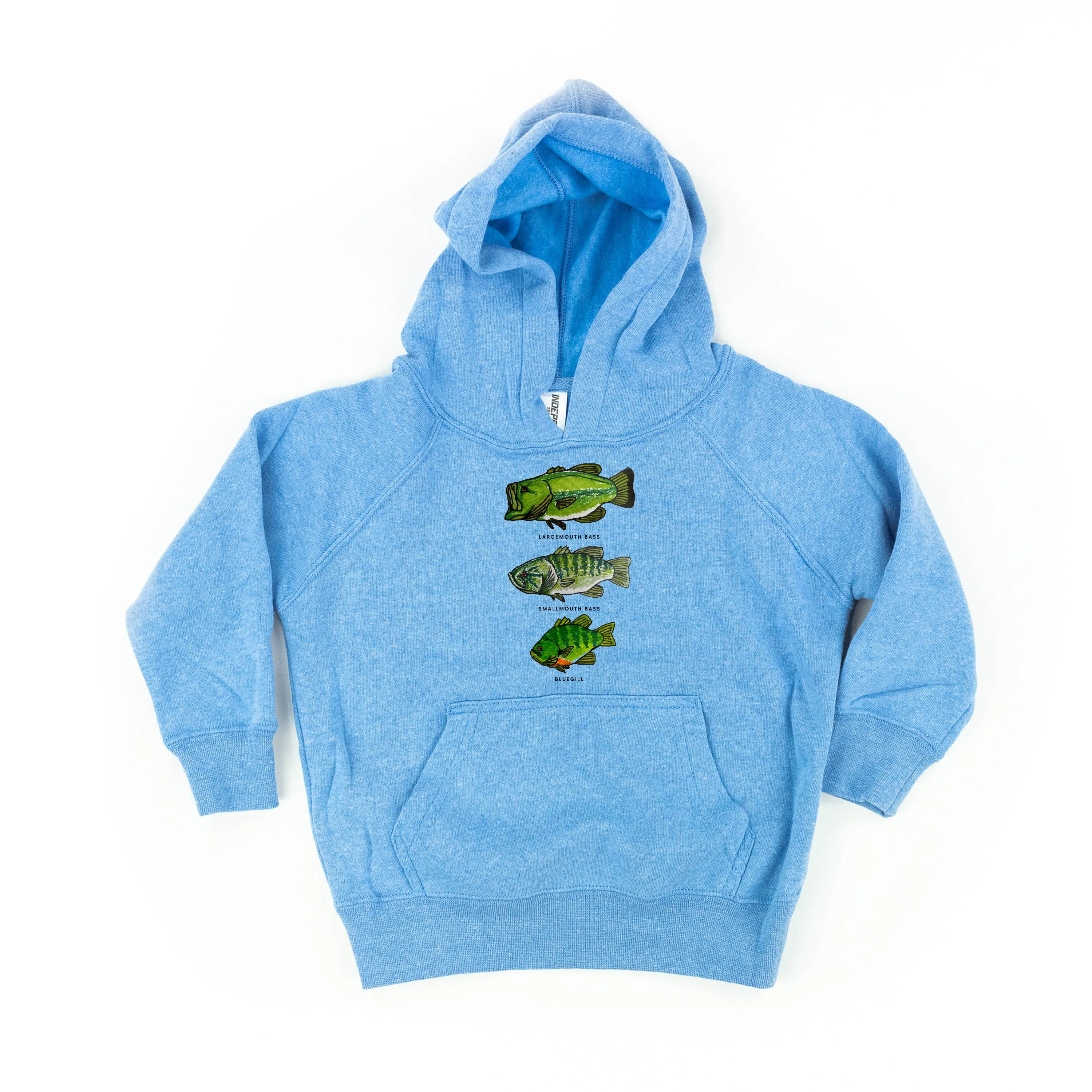 BASS & BLUEGILL CHART (HAND DRAWN) - Child Hoodie