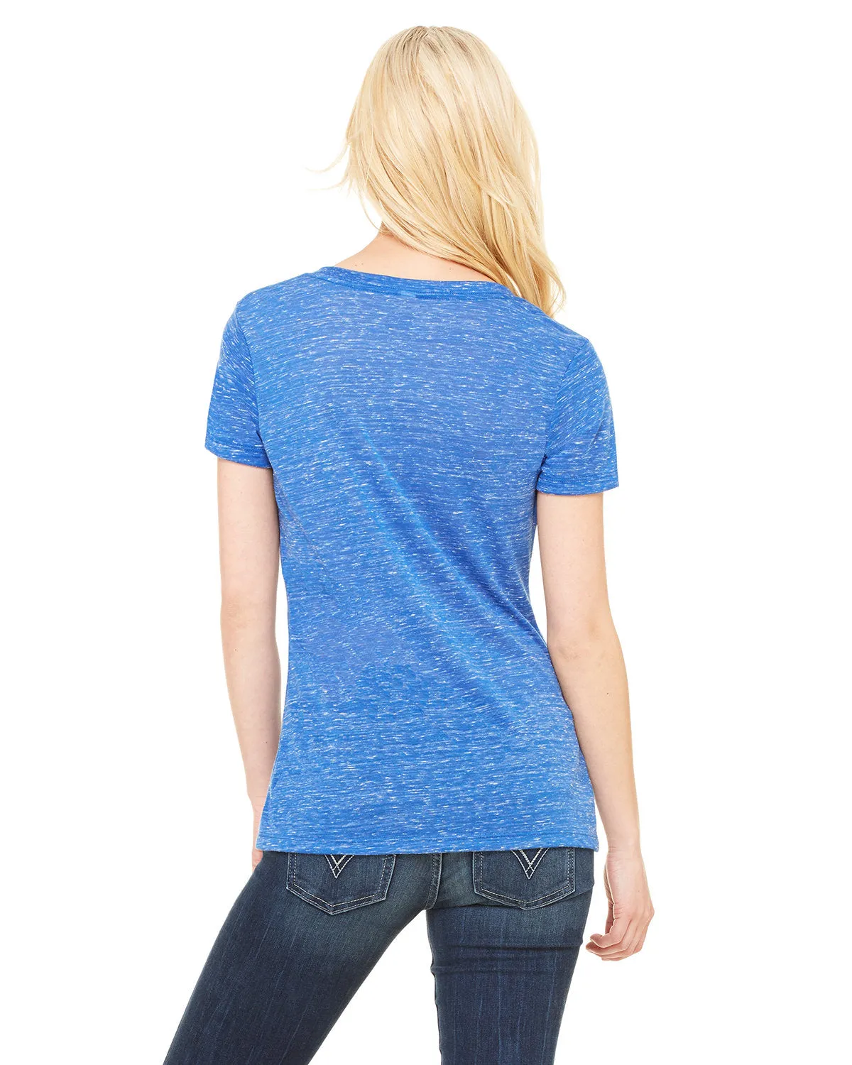 Bella   Canvas Ladies' Jersey Short-Sleeve Deep V-Neck T-Shirt