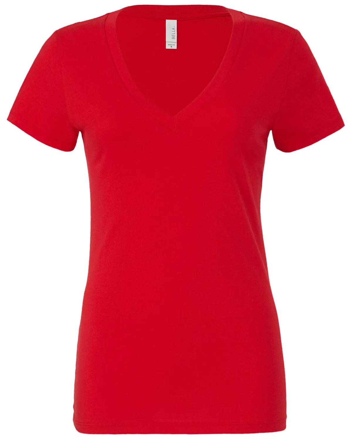 Bella   Canvas Ladies' Jersey Short-Sleeve Deep V-Neck T-Shirt