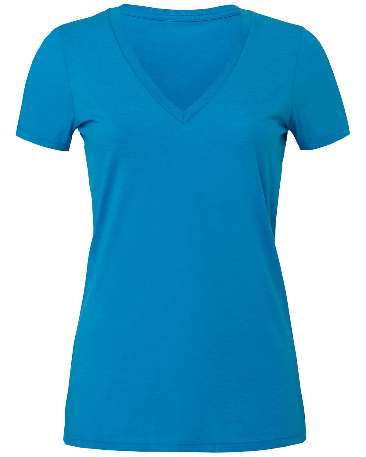 Bella   Canvas Ladies' Jersey Short-Sleeve Deep V-Neck T-Shirt