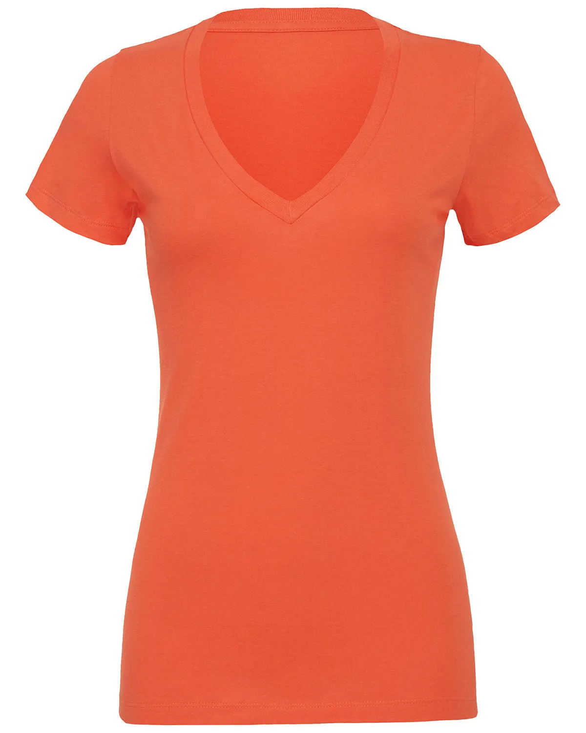 Bella   Canvas Ladies' Jersey Short-Sleeve Deep V-Neck T-Shirt