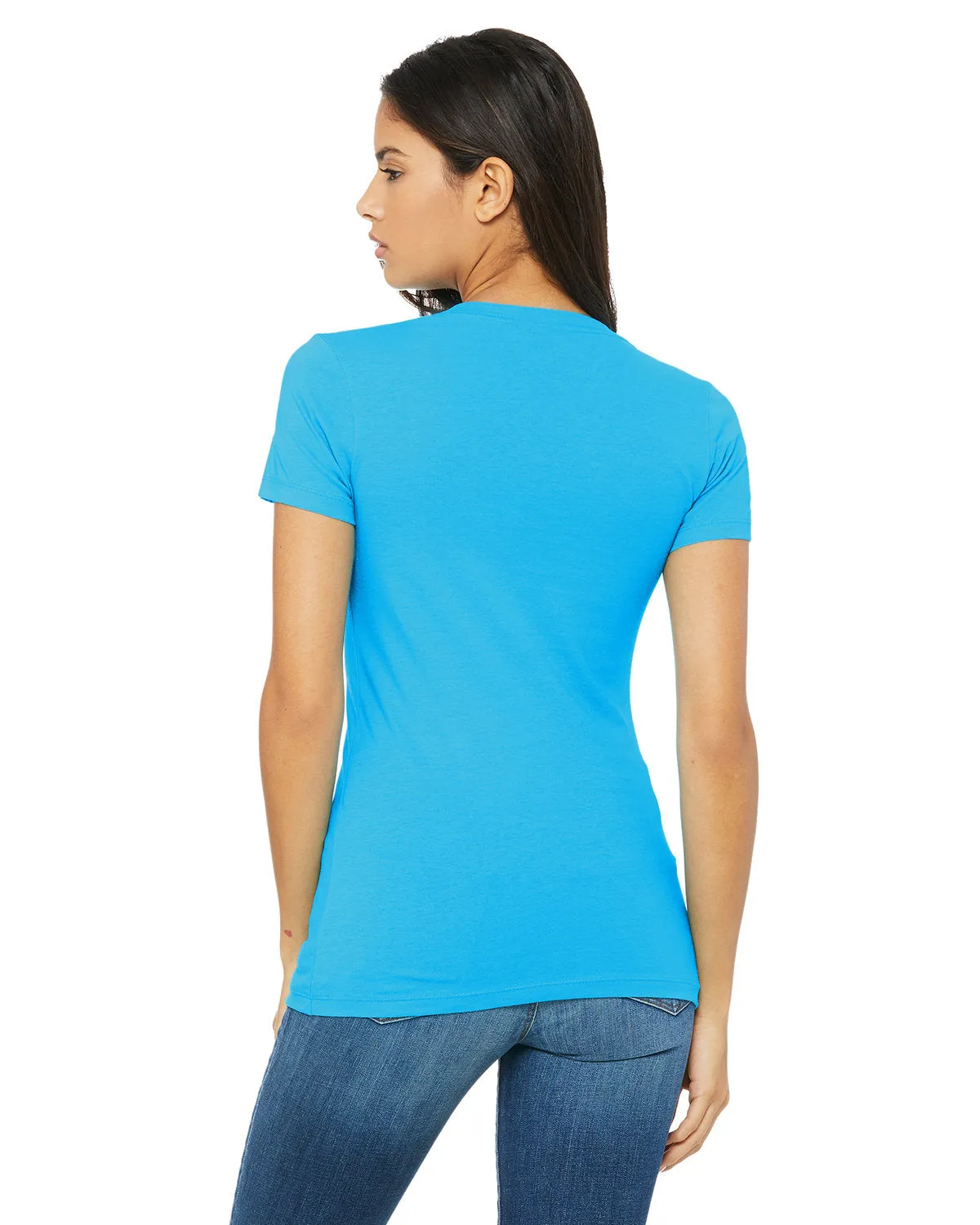 Bella   Canvas Ladies' Jersey Short-Sleeve Deep V-Neck T-Shirt