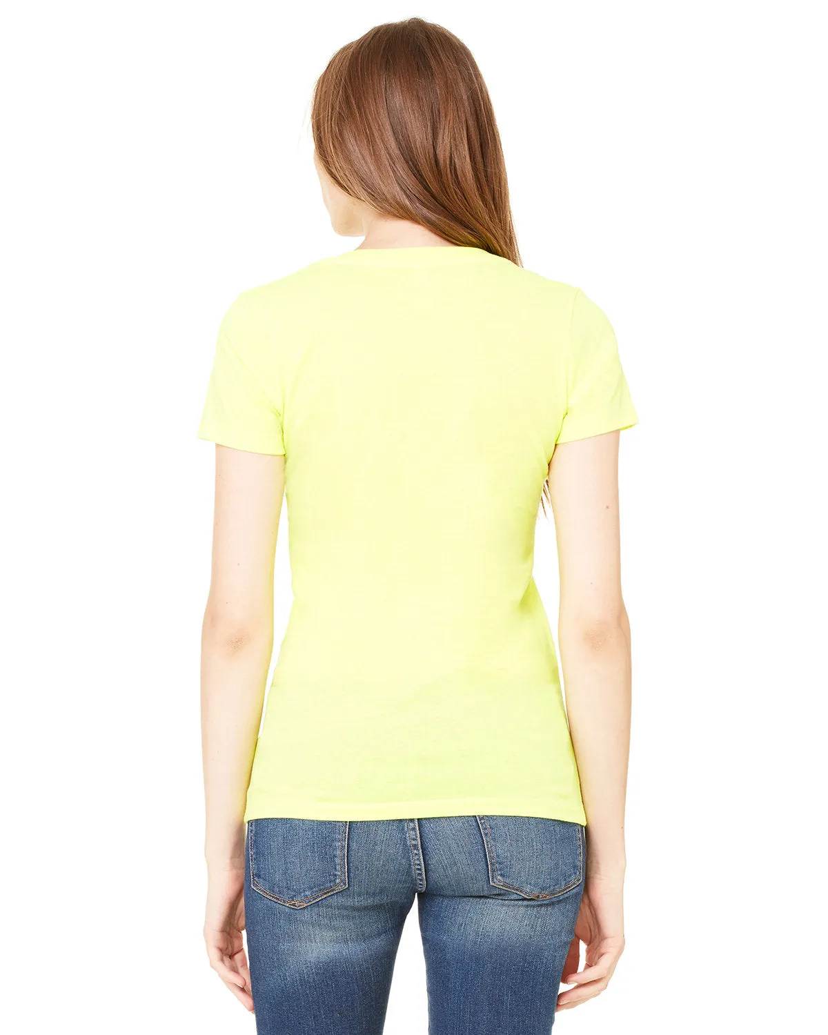 Bella   Canvas Ladies' Jersey Short-Sleeve Deep V-Neck T-Shirt