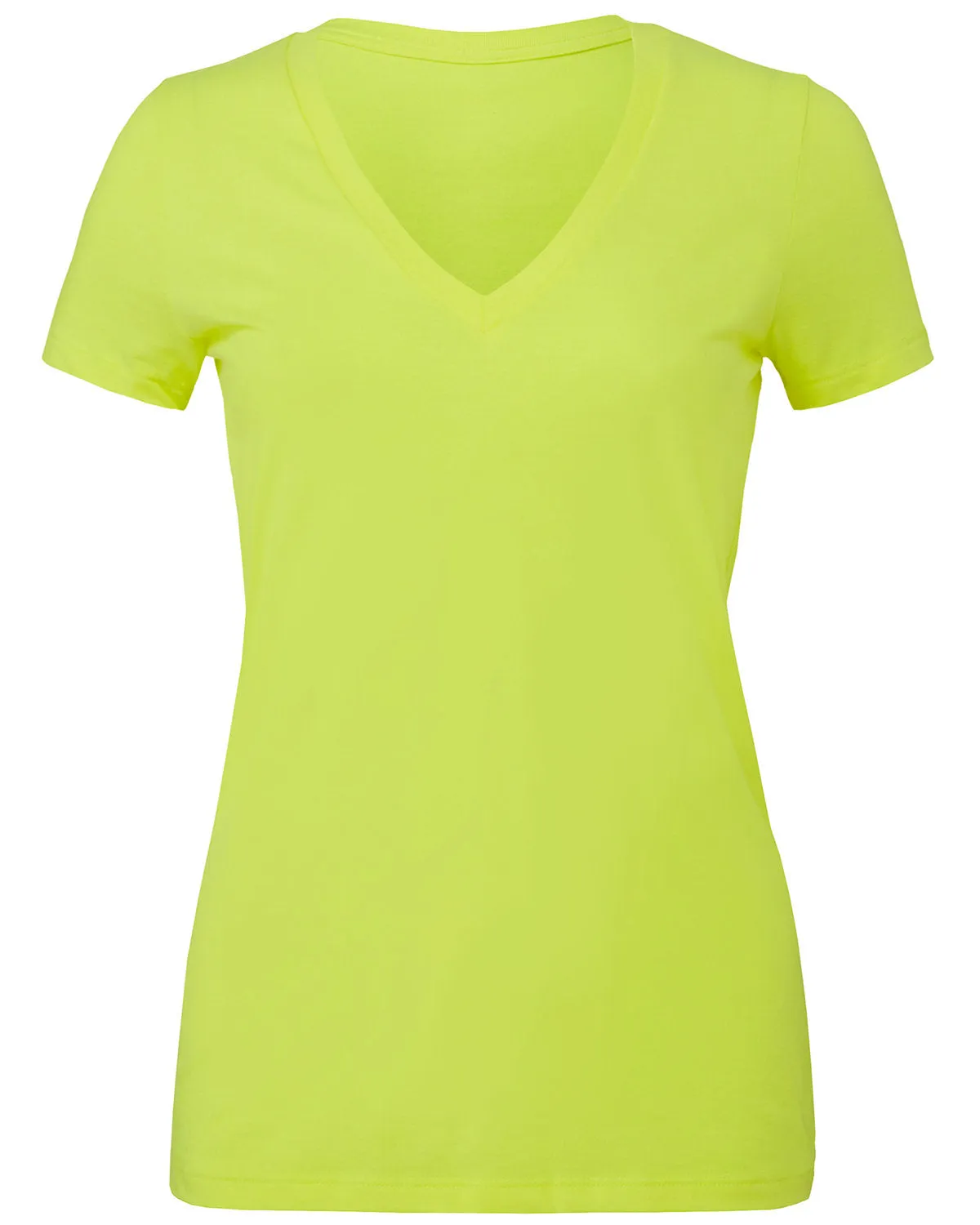 Bella   Canvas Ladies' Jersey Short-Sleeve Deep V-Neck T-Shirt