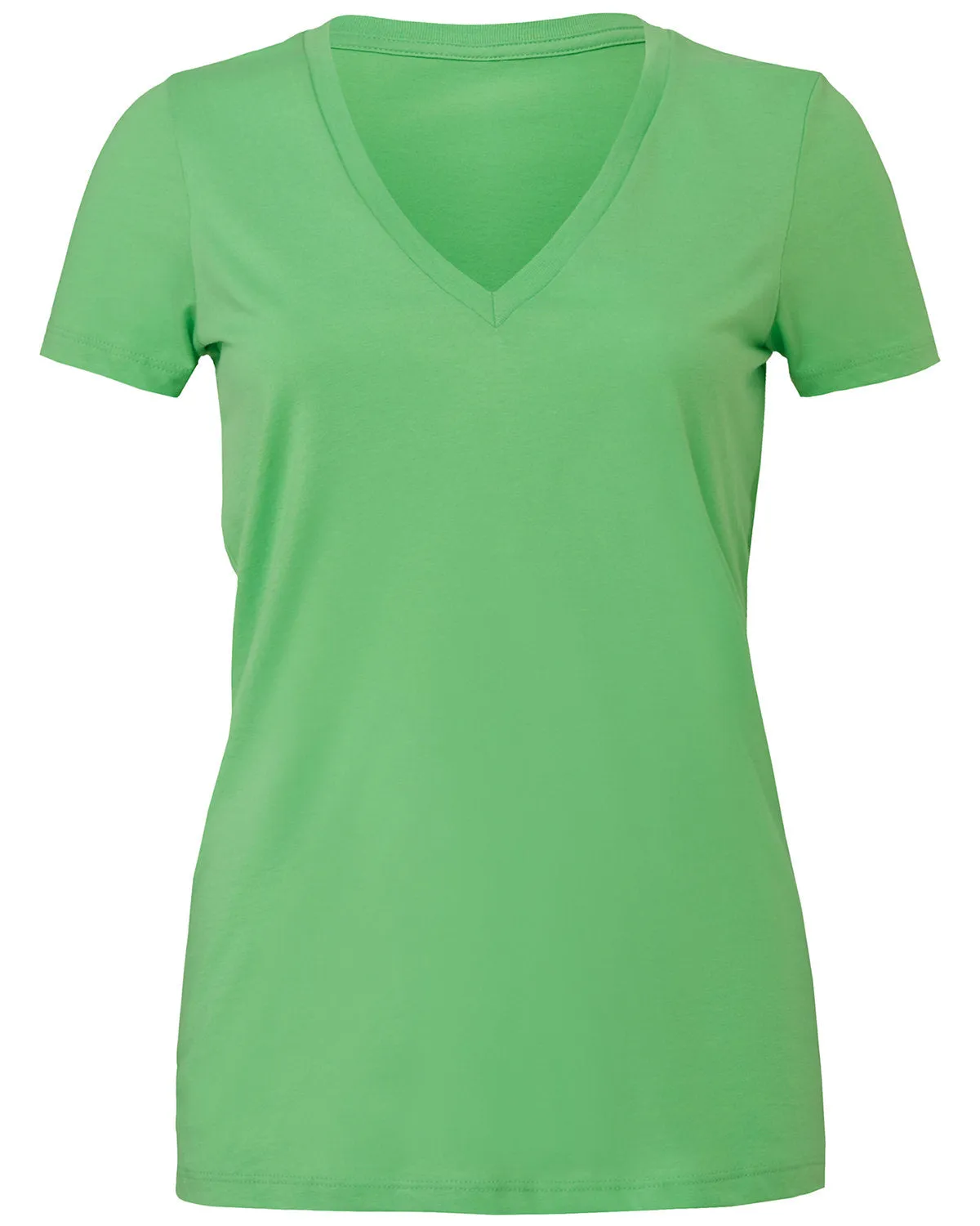 Bella   Canvas Ladies' Jersey Short-Sleeve Deep V-Neck T-Shirt