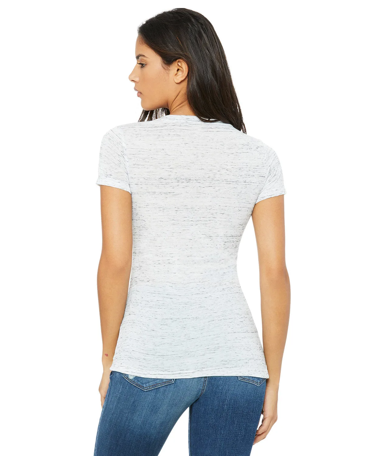 Bella   Canvas Ladies' Jersey Short-Sleeve Deep V-Neck T-Shirt