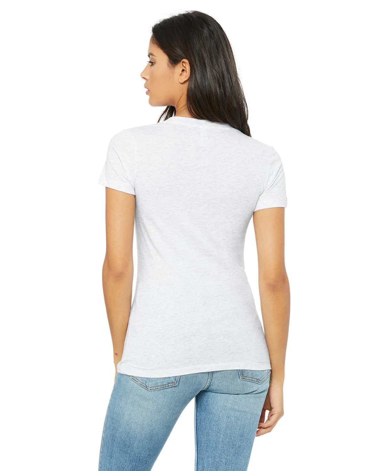 Bella   Canvas Ladies' Jersey Short-Sleeve Deep V-Neck T-Shirt