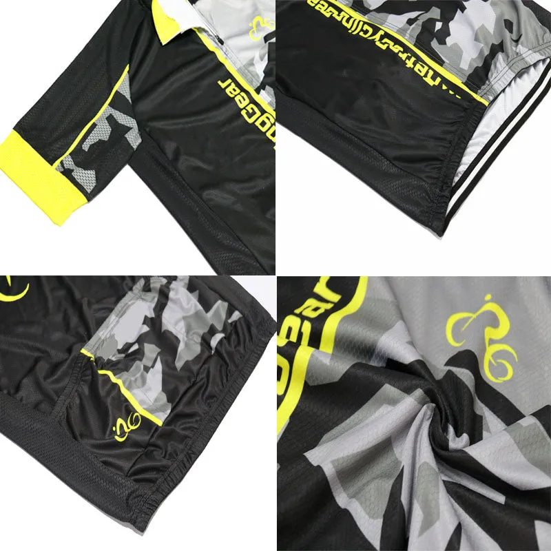 CAIA RURAL Green Retro Short Sleeve Cycling Kit