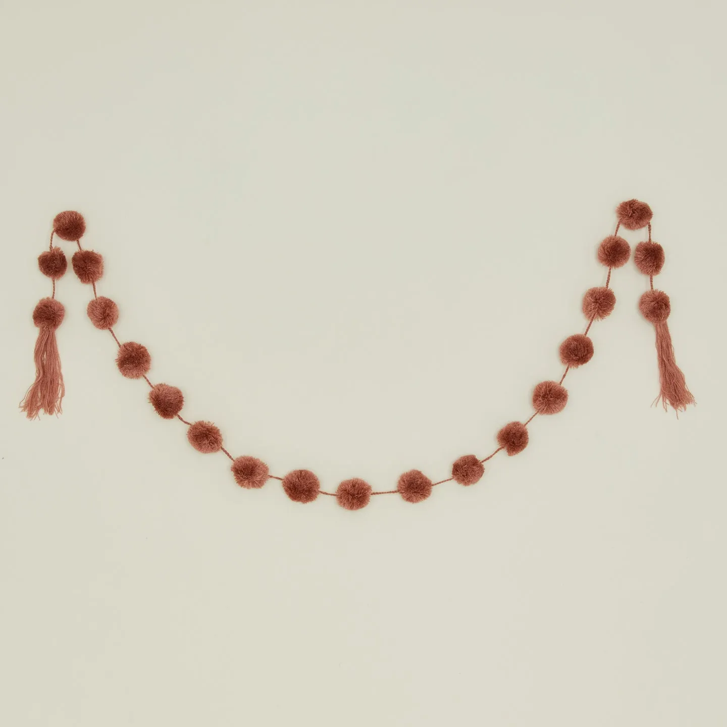 Cotton Pom Pom Garland - Blush
