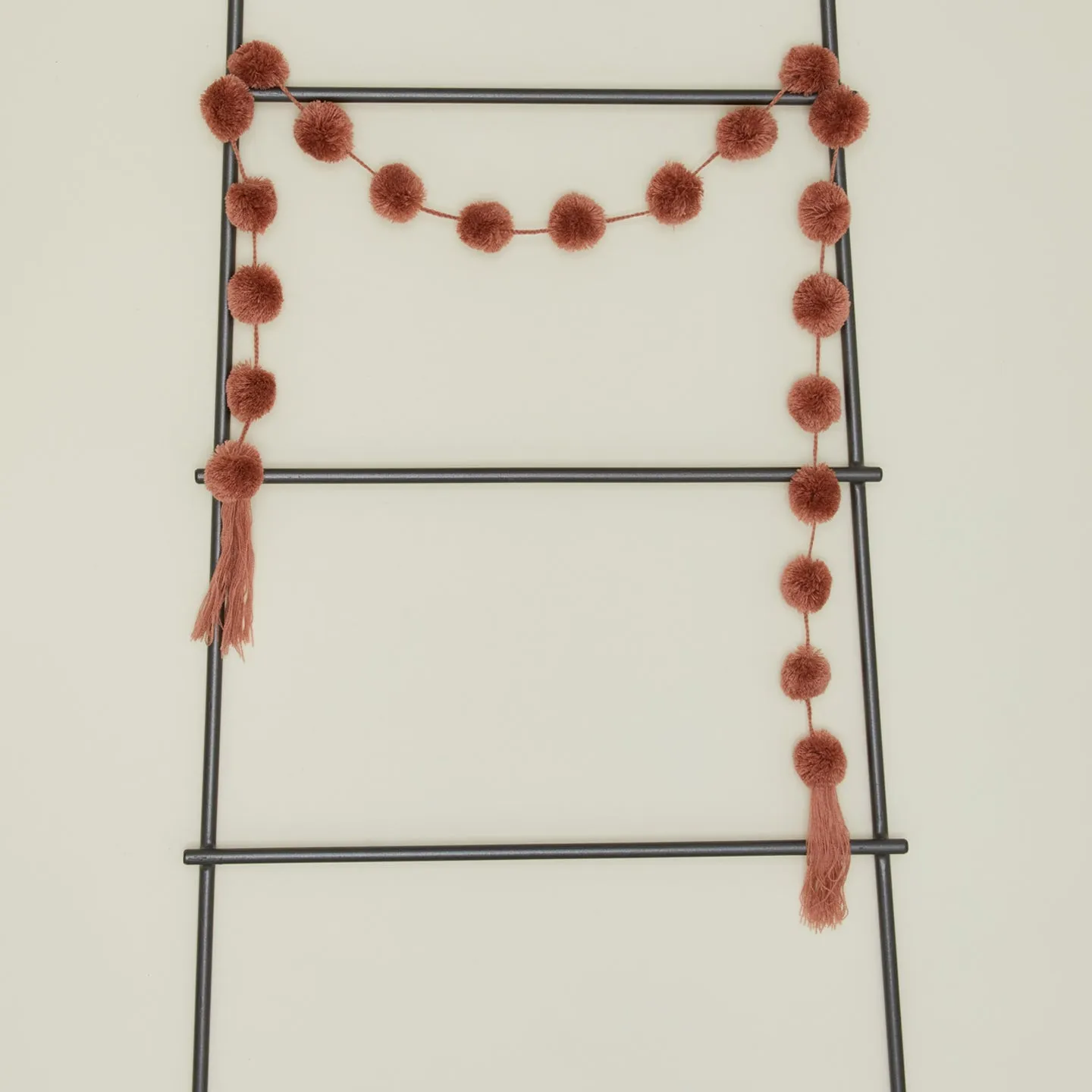 Cotton Pom Pom Garland - Blush