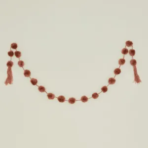 Cotton Pom Pom Garland - Blush