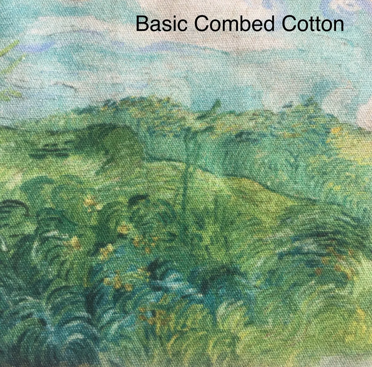 Custom Fabric By The Yard with Your Art Design - Basic Combed Cotton