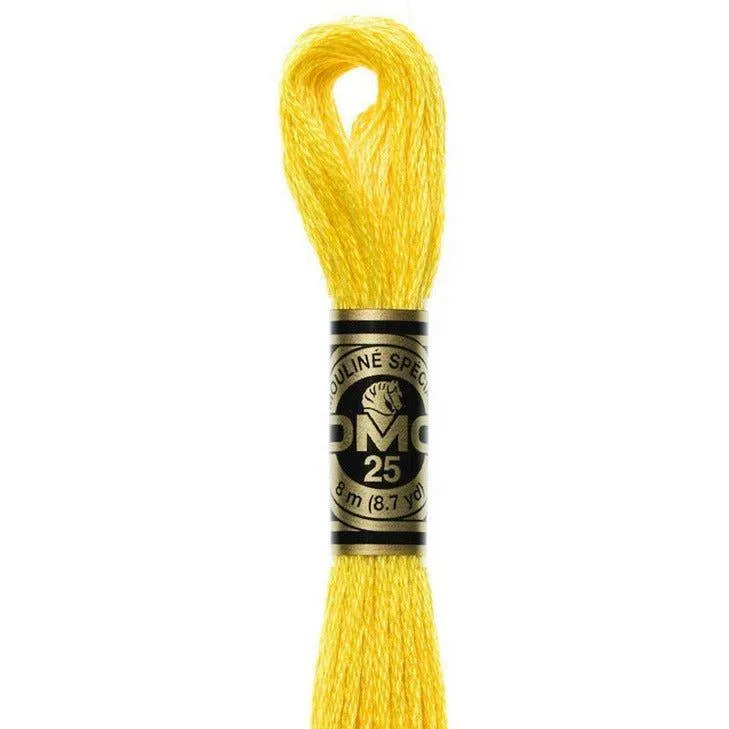 DMC Embroidery Floss, 6-Strand - Bright Canary #973