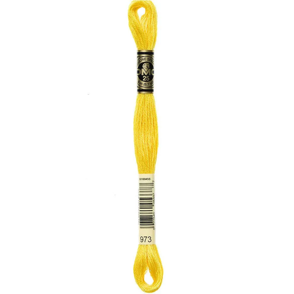 DMC Embroidery Floss, 6-Strand - Bright Canary #973