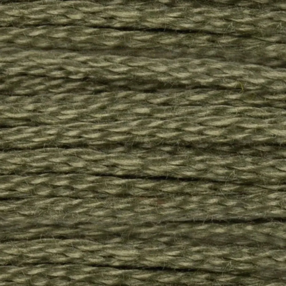 DMC Embroidery Floss, 6-Strand - Green Gray Medium #3052