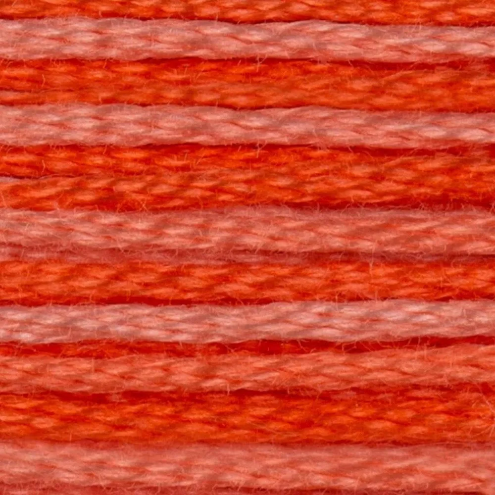 DMC Embroidery Floss, 6-Strand - Variegated Coral #106