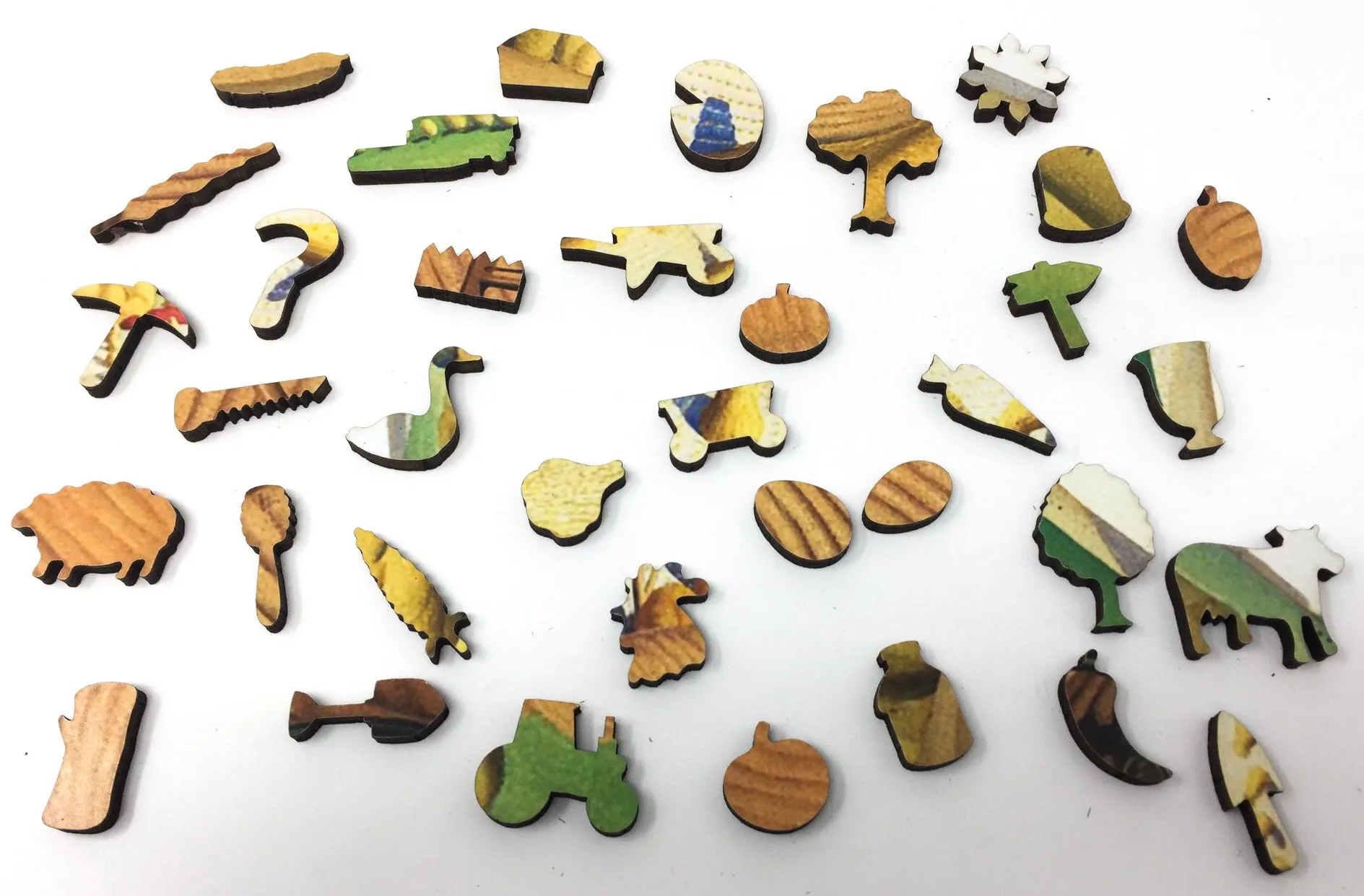 Fall Plowing by Grant Wood (351 Piece Fall Wooden Jigsaw Puzzle)