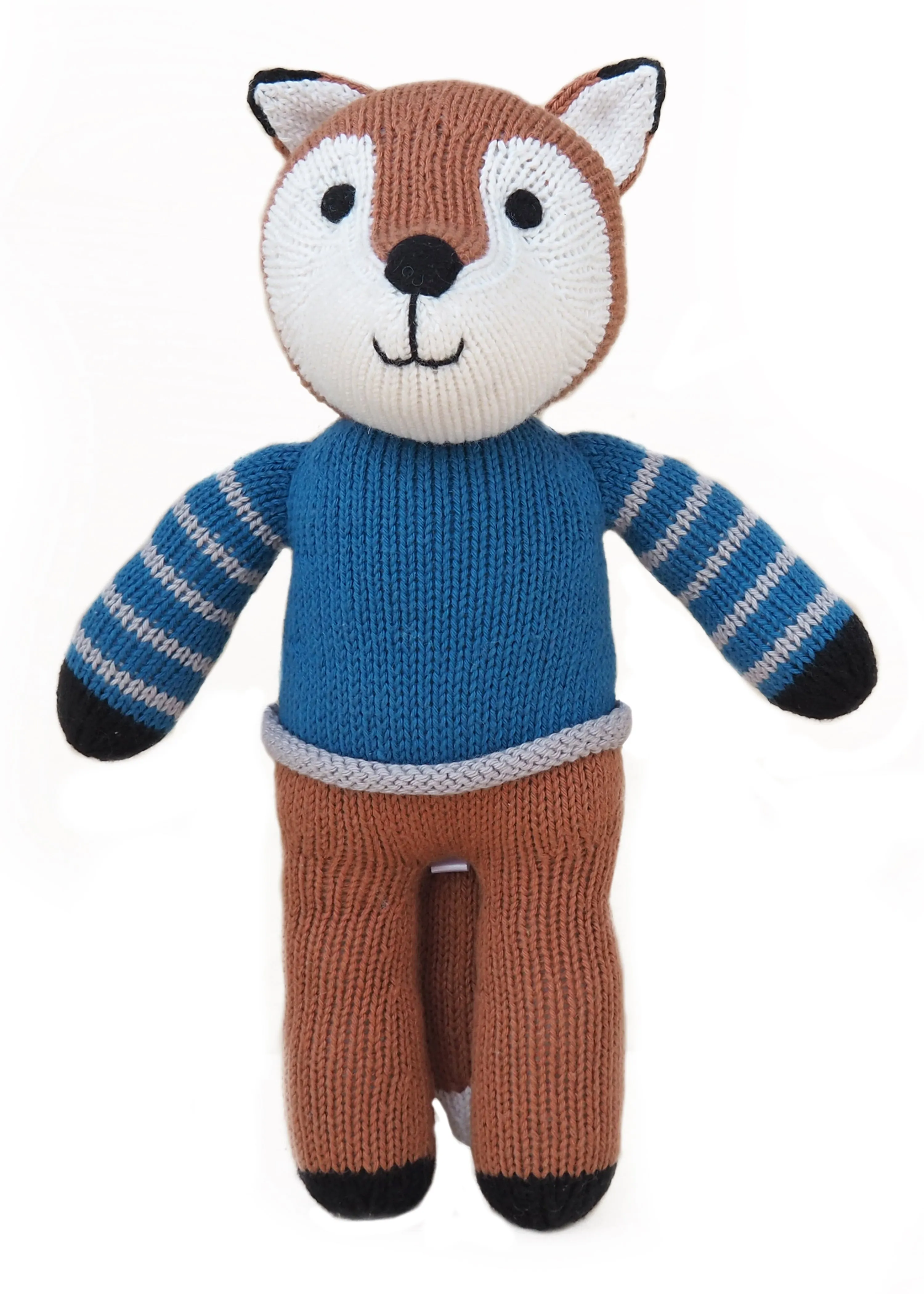 Fox In Blue Sweater