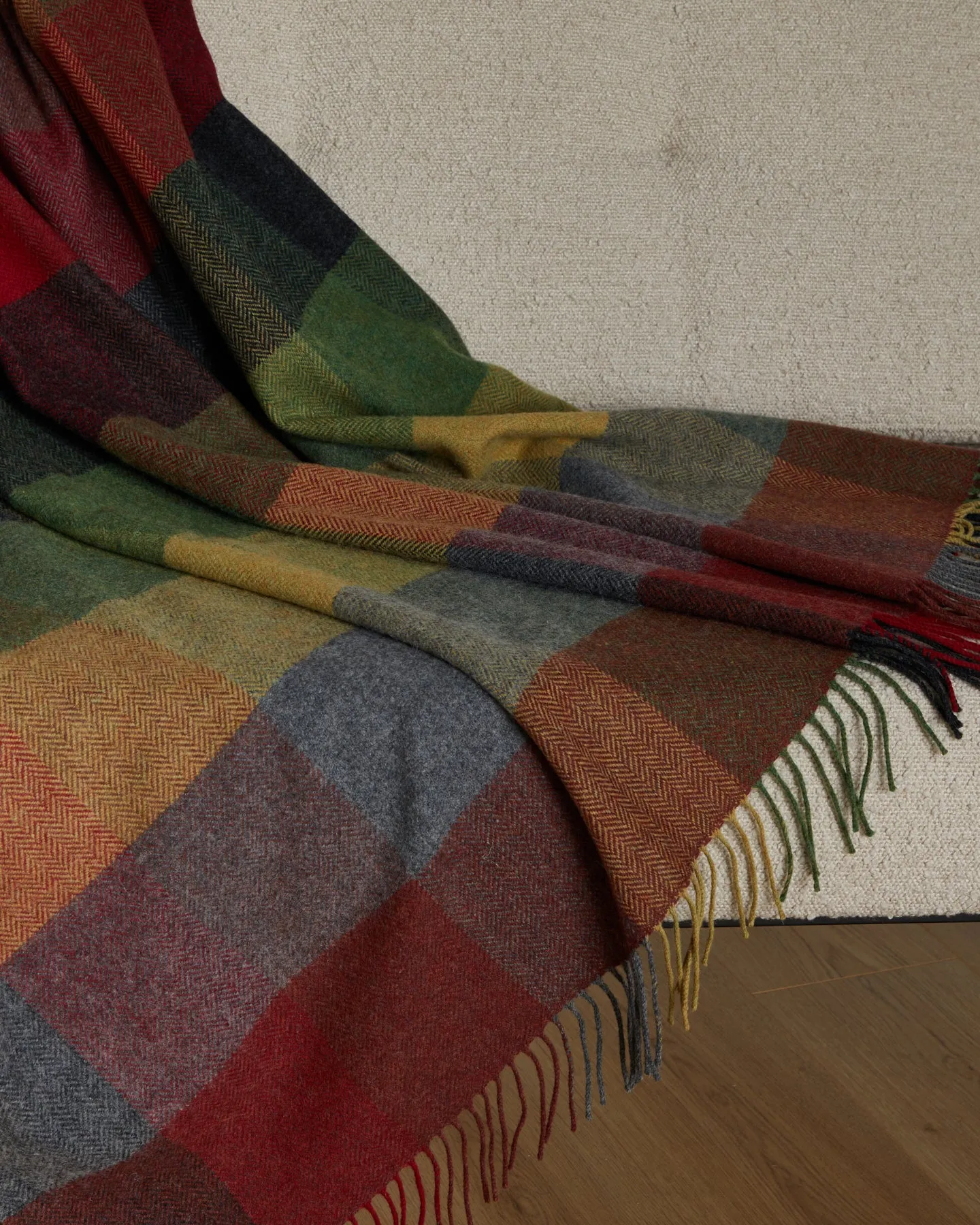 Foxford Forest Drive Lambswool Throw