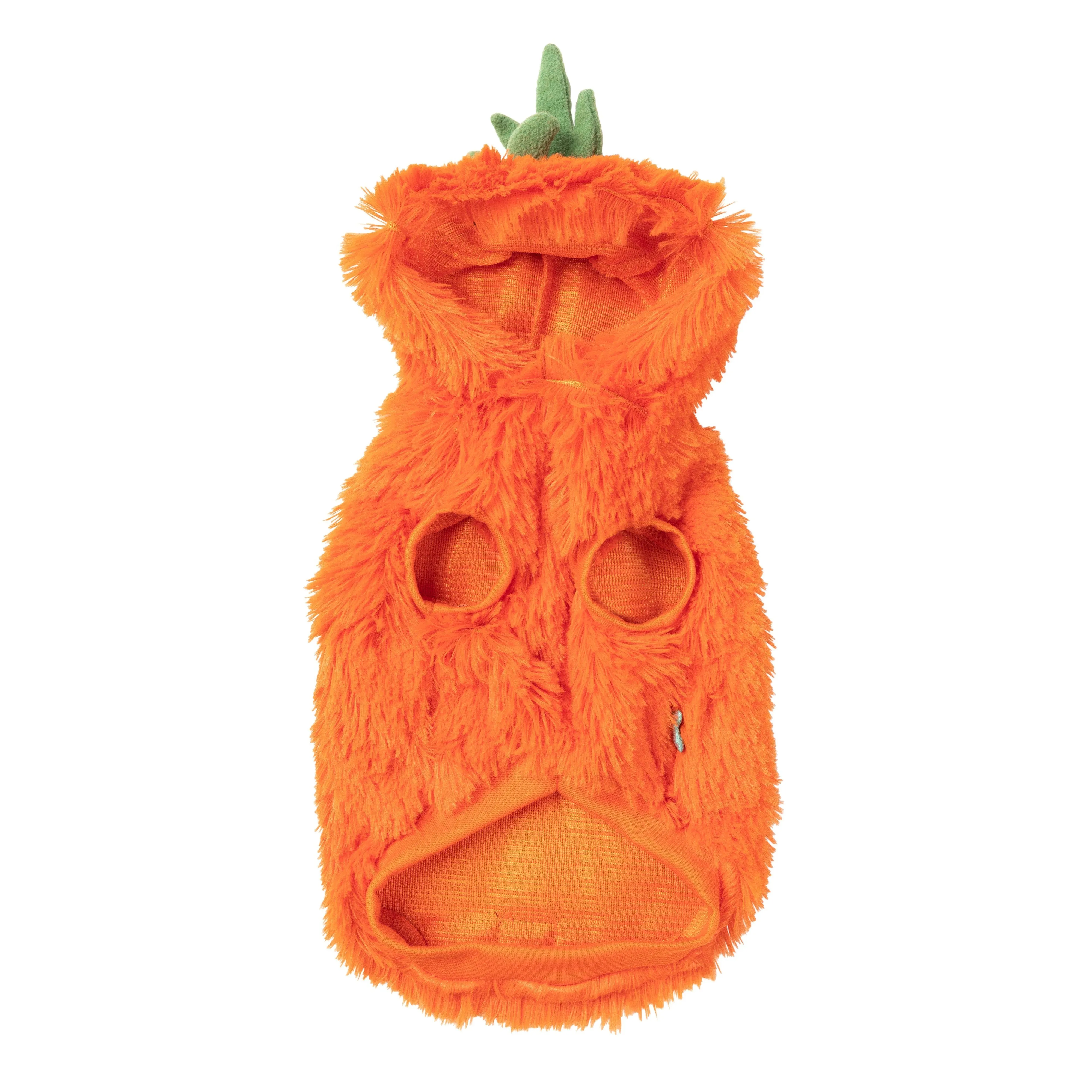 FuzzYard Halloween Dog Apparel Pumpkin Head Hoodie Size 4