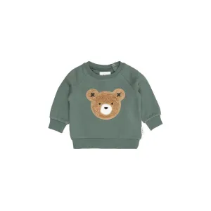 Huxbaby Light Spruce Furry Huxbear sweatshirt - Fleece