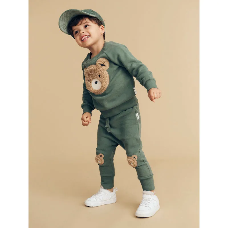 Huxbaby Light Spruce Furry Huxbear sweatshirt - Fleece