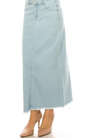 Long Denim Skirt Style 89179