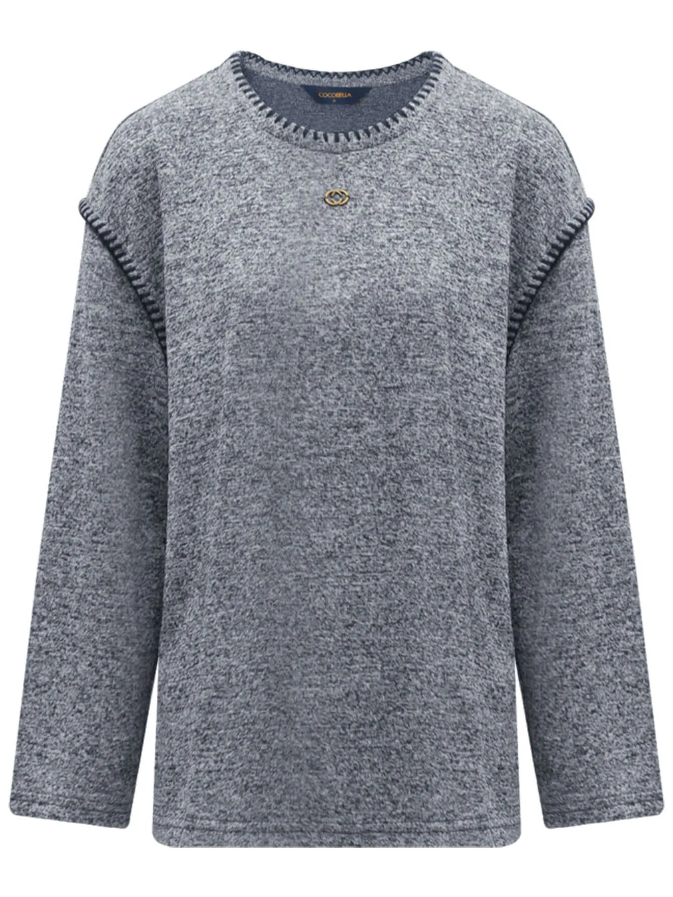 Long Sleeve Tee with Contrast Stitching