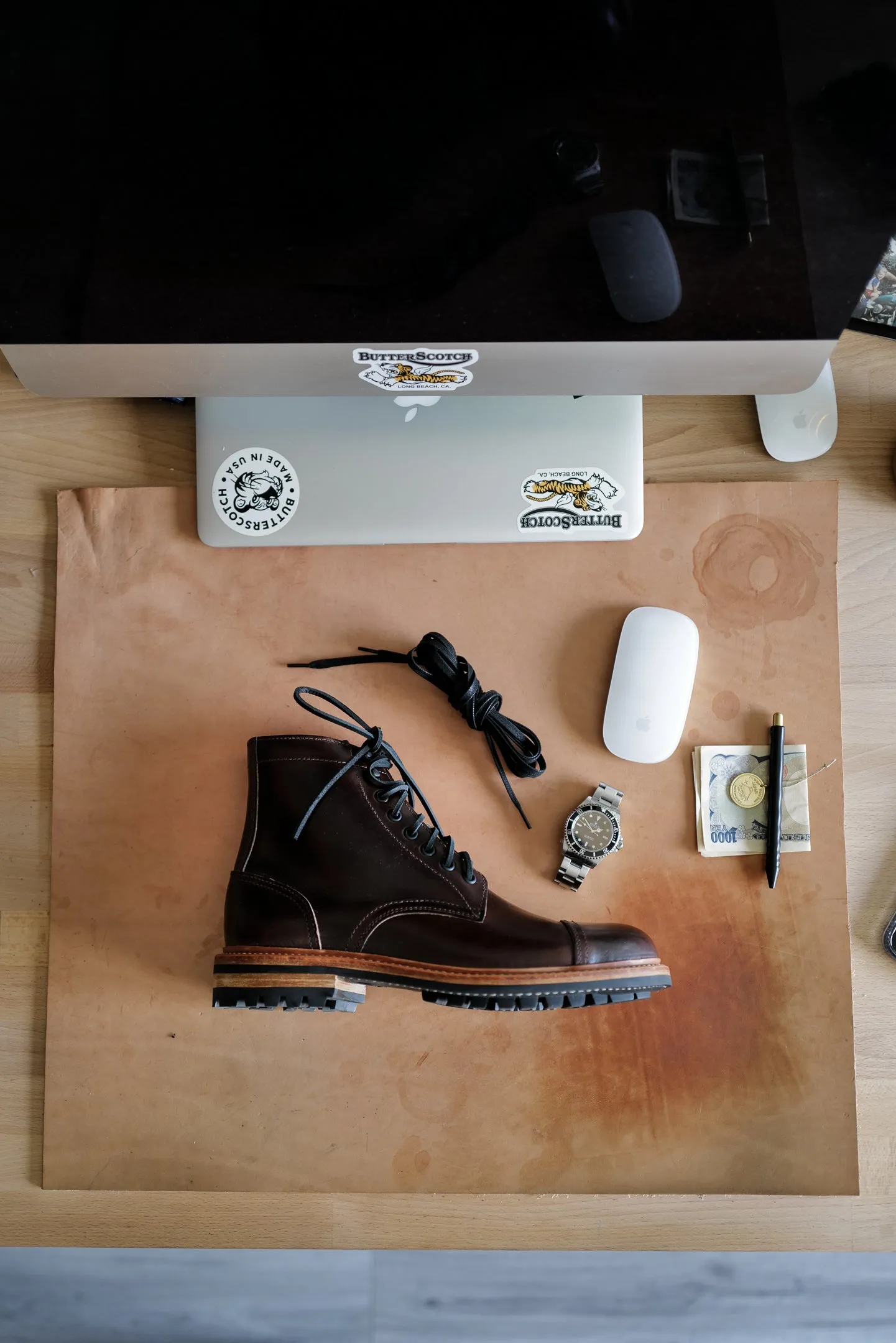 Oak Street x ButterScotch - 93 Cap Toe Trench Boot