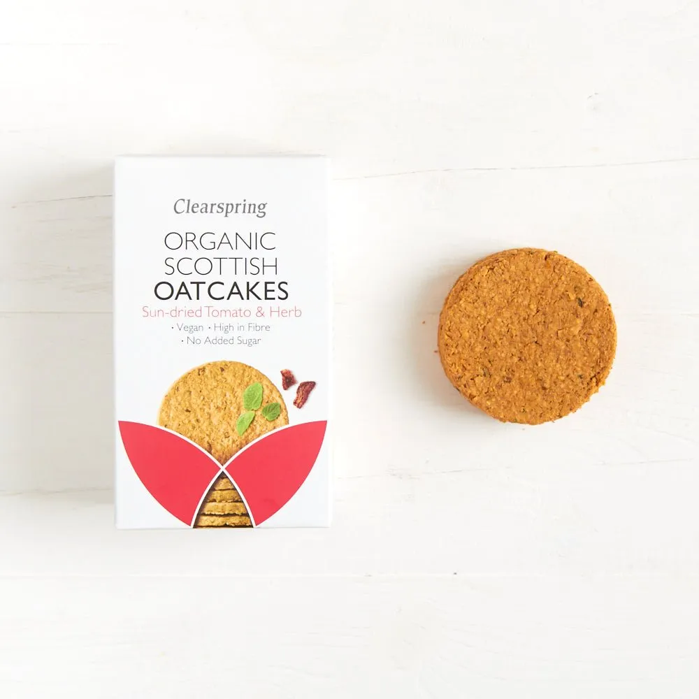 Organic Oatcakes - Sun-Dried Tomato & Herb