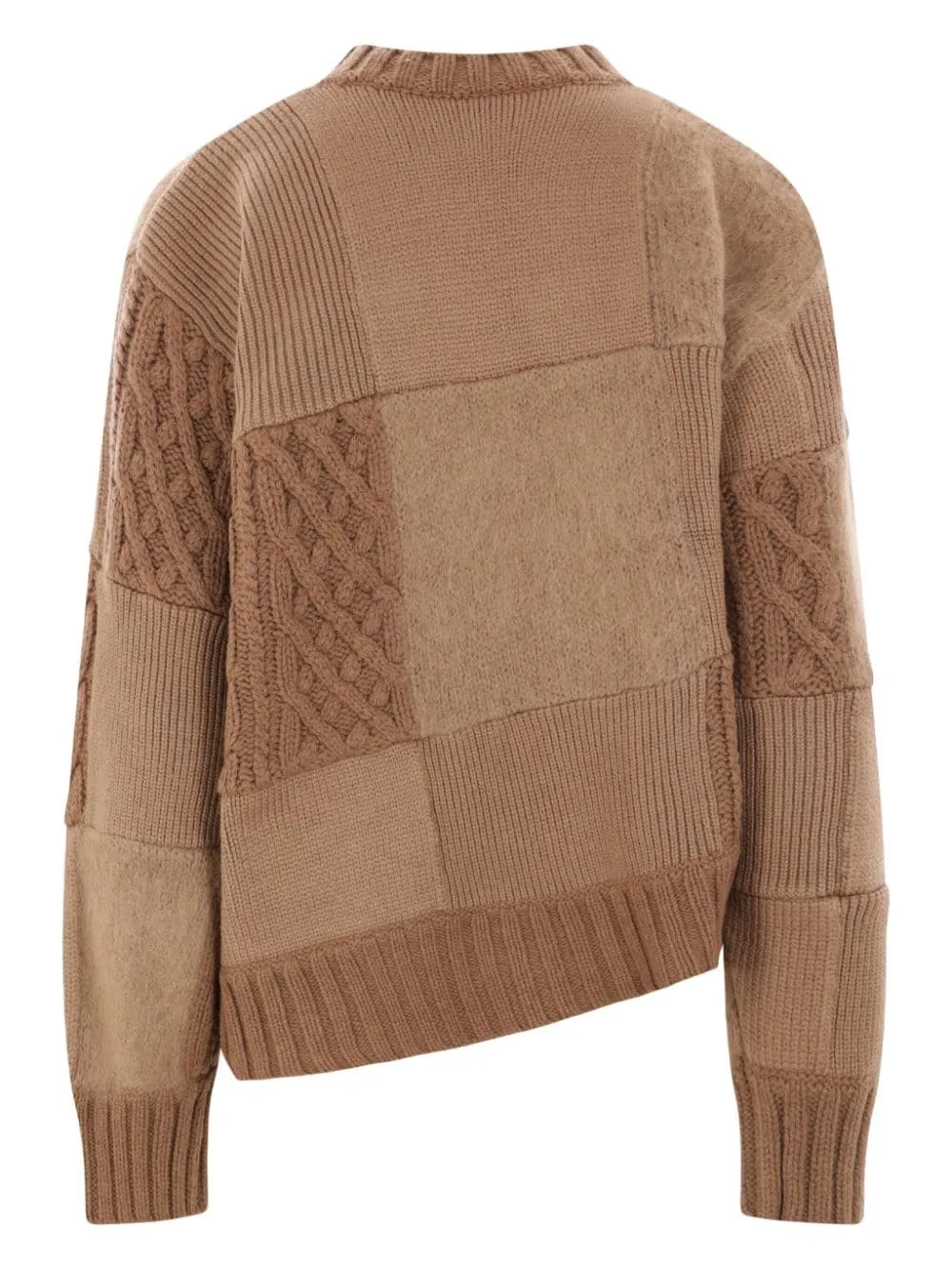 Patchwork Knit Blouson