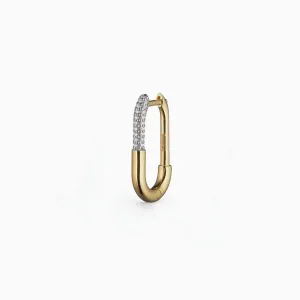 Pavé Staple Hoop