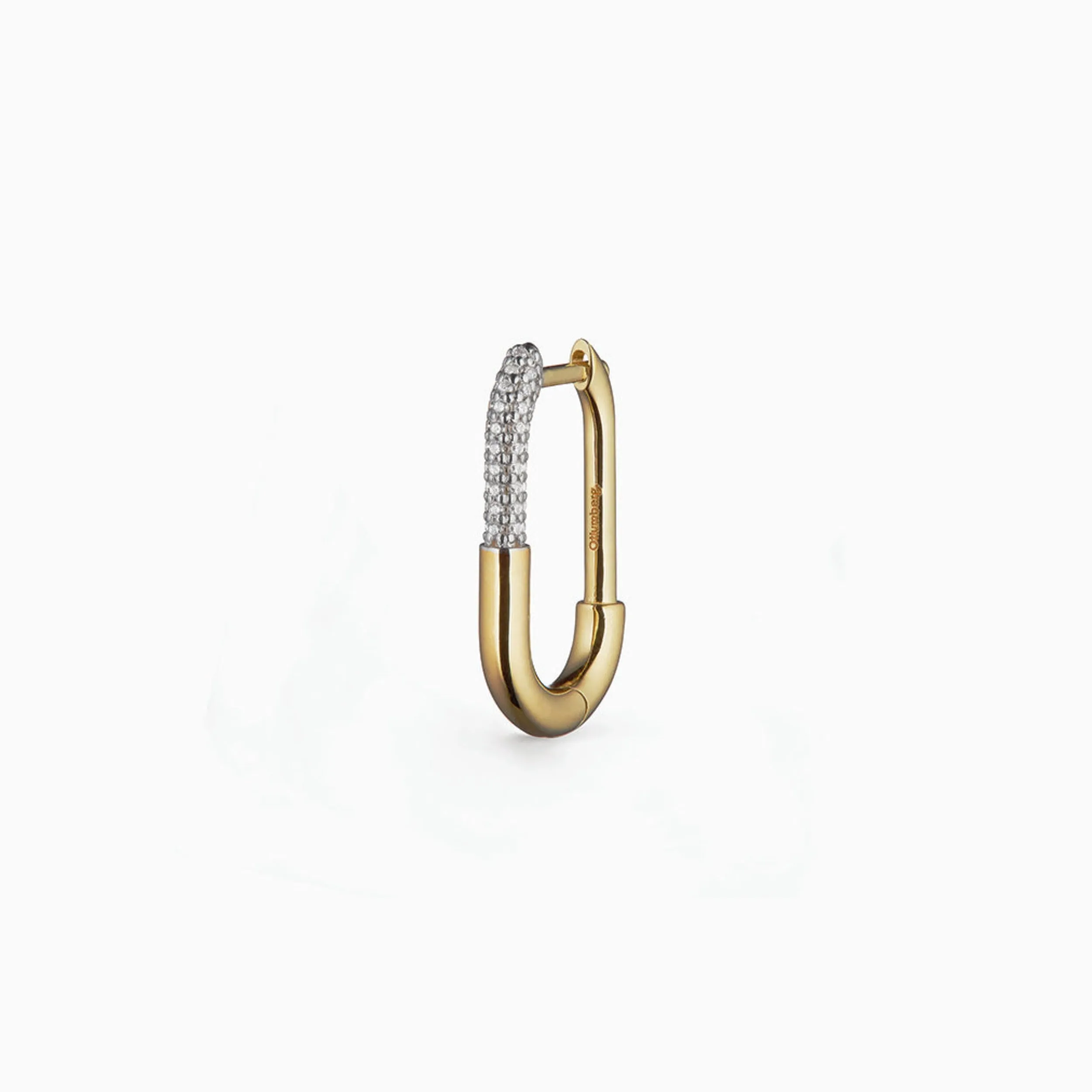 Pavé Staple Hoop
