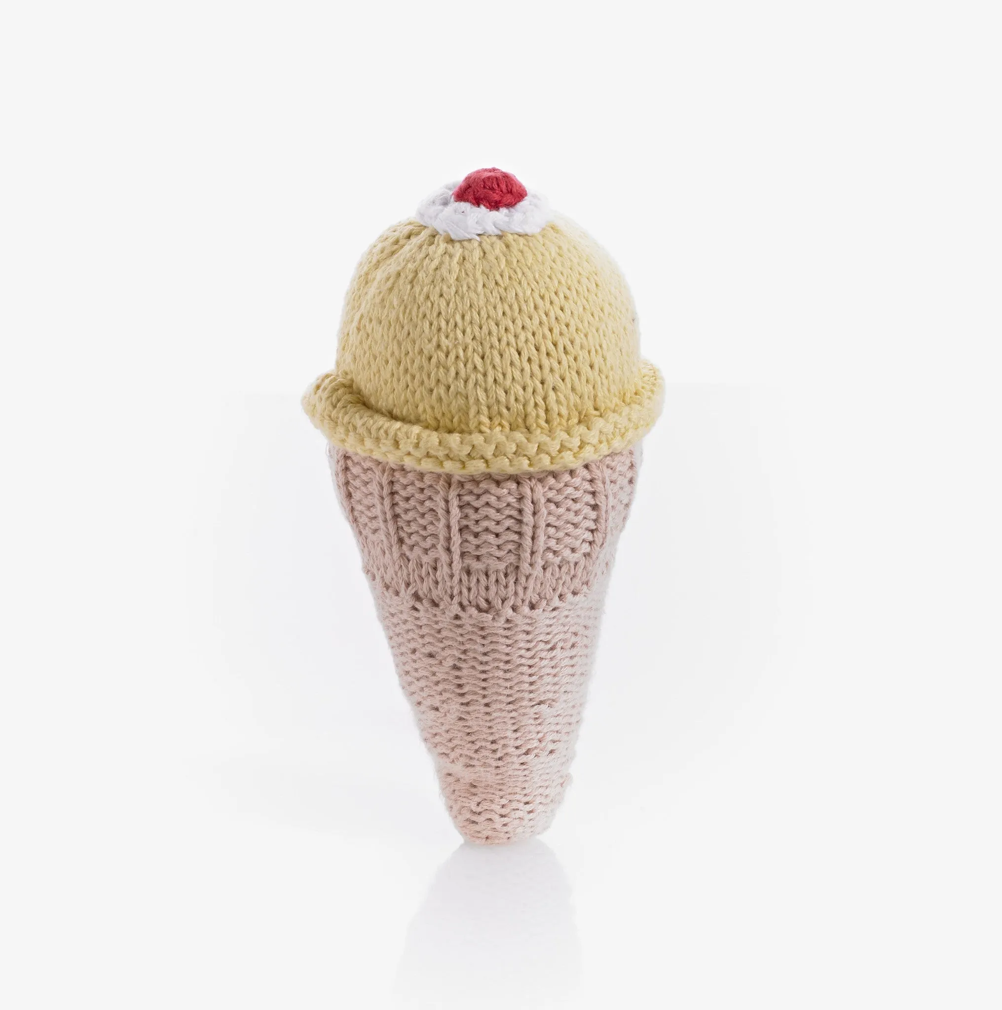 Pebble Ice Cream Rattle – Vanilla