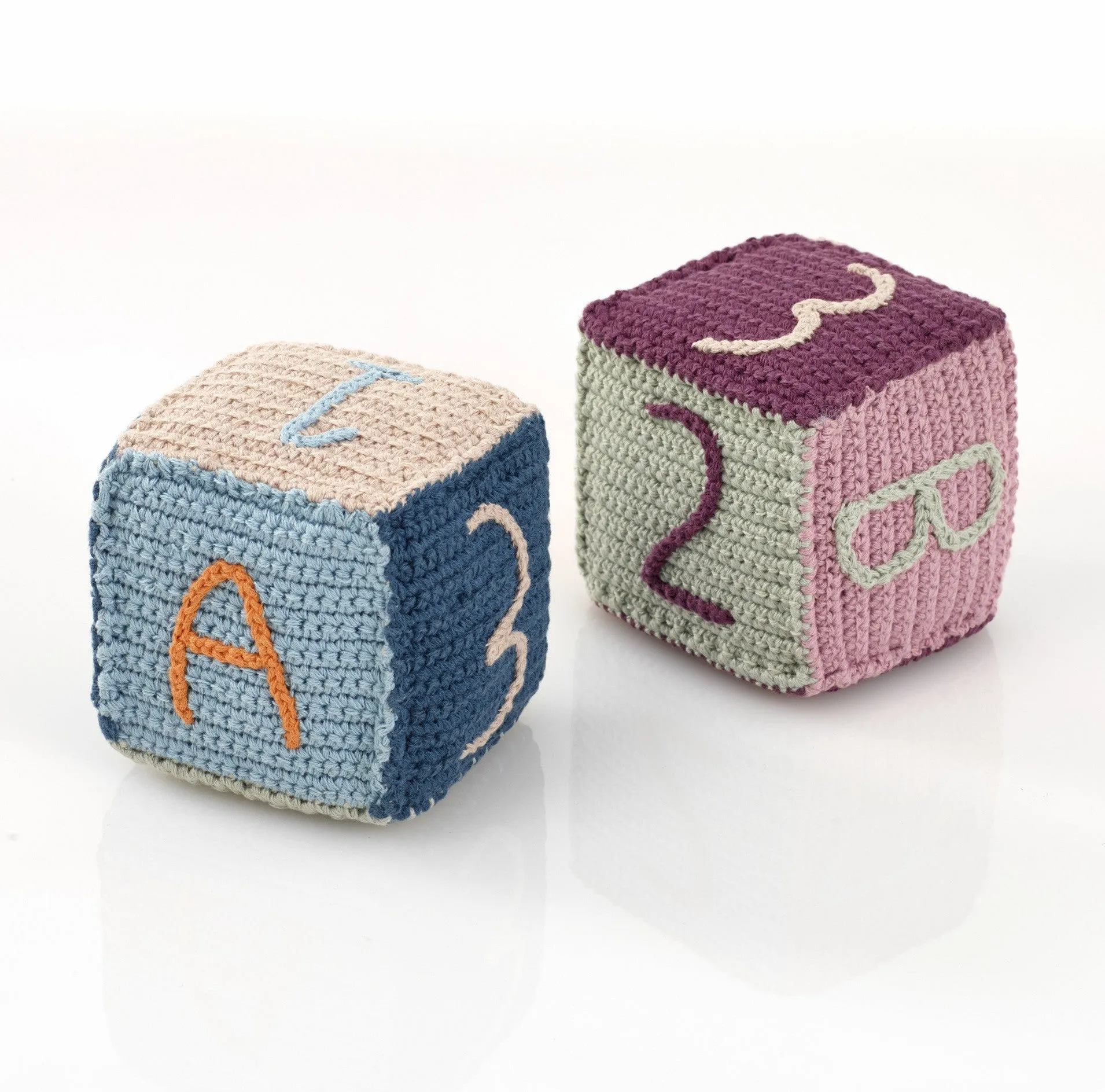 Pebble Toy Block - Organic Pink