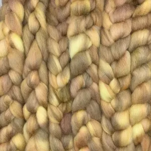 PNWWW Coopworth Wool Roving 4oz: Fields of Gold