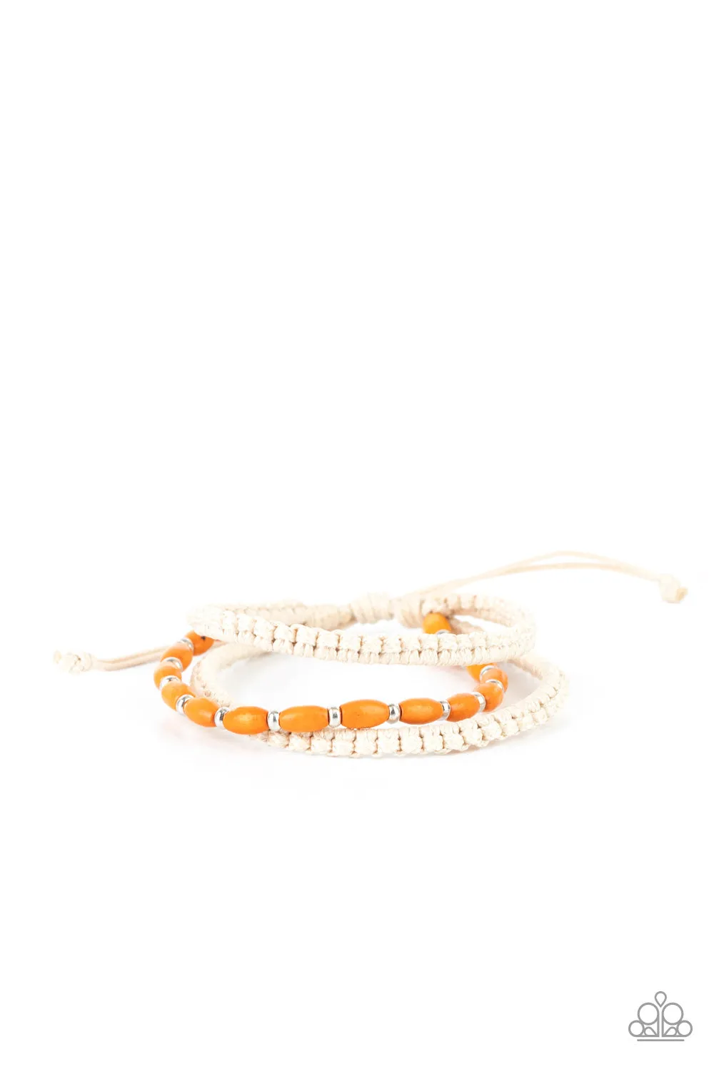 Refreshingly Rural - Orange Bracelet - Paparazzi Accessories
