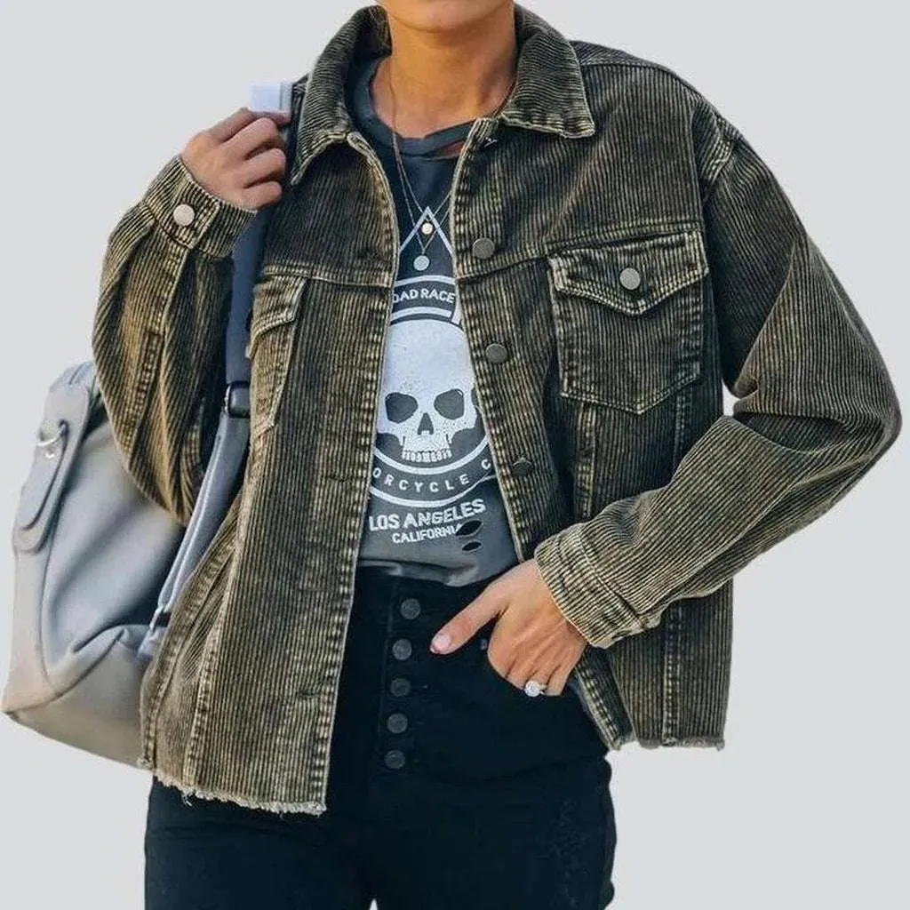 Retro women's denim jacket
