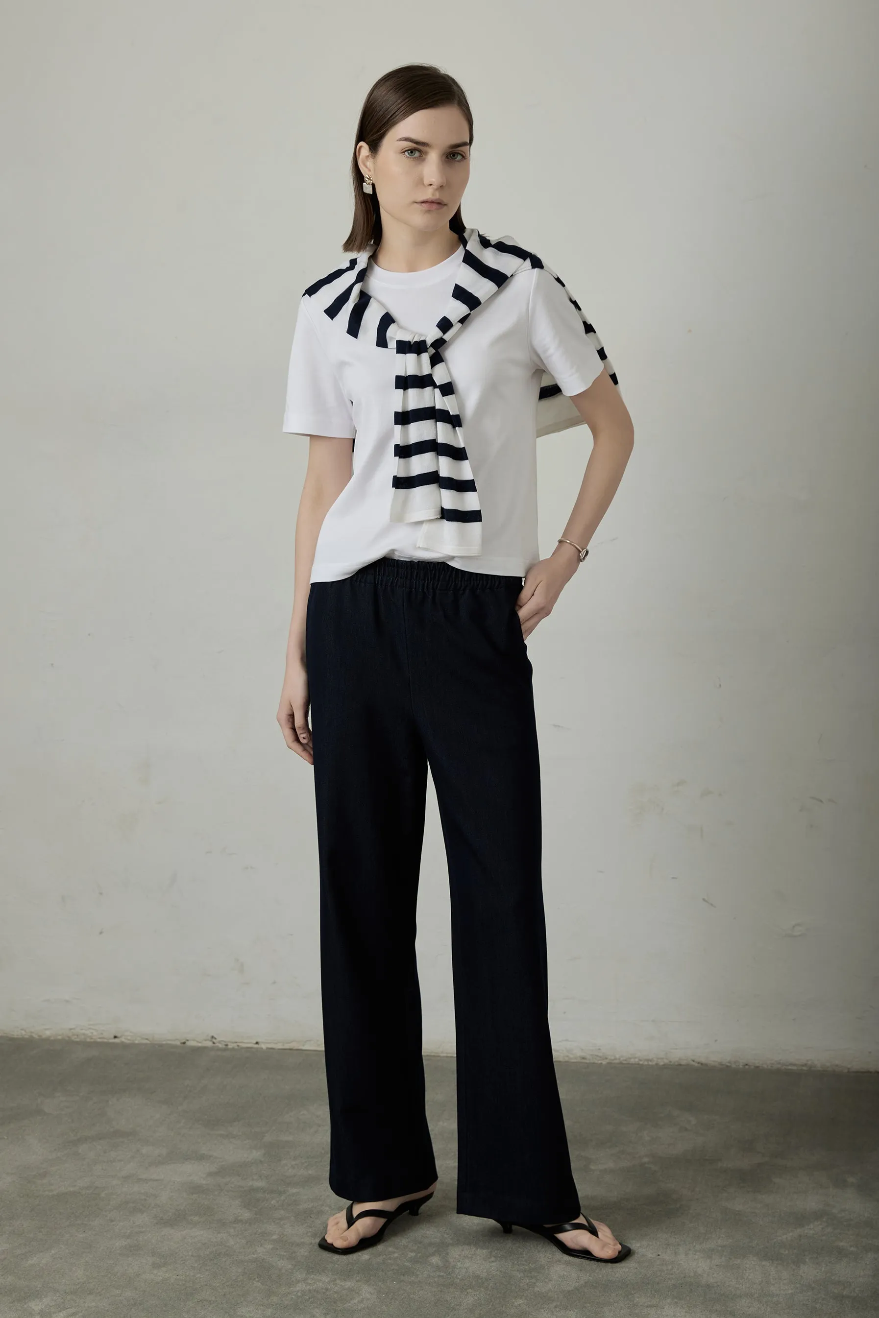 RIS combed cotton tee (White)