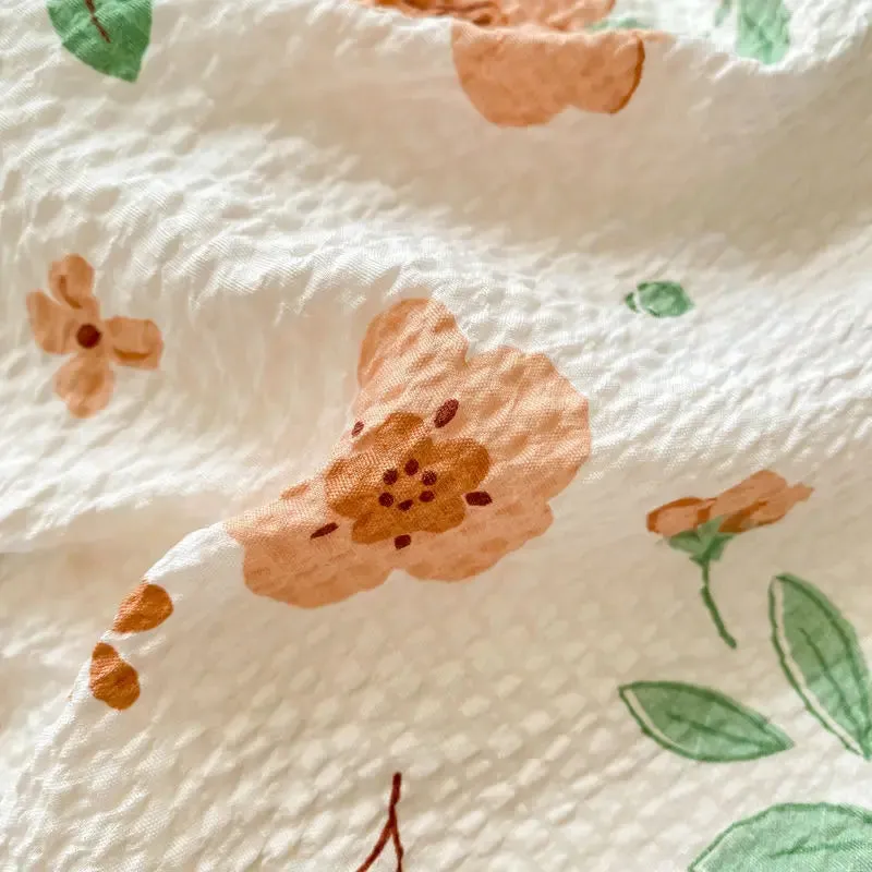 SINOTAO  -  Bedding Set Minimalist Rural Style Floral. Selsack Four PIECE Set, Washing Cotton Bed Sheets, Bed Sheets,Covers, Girl