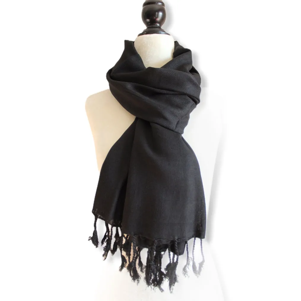Solid Handwoven Scarf
