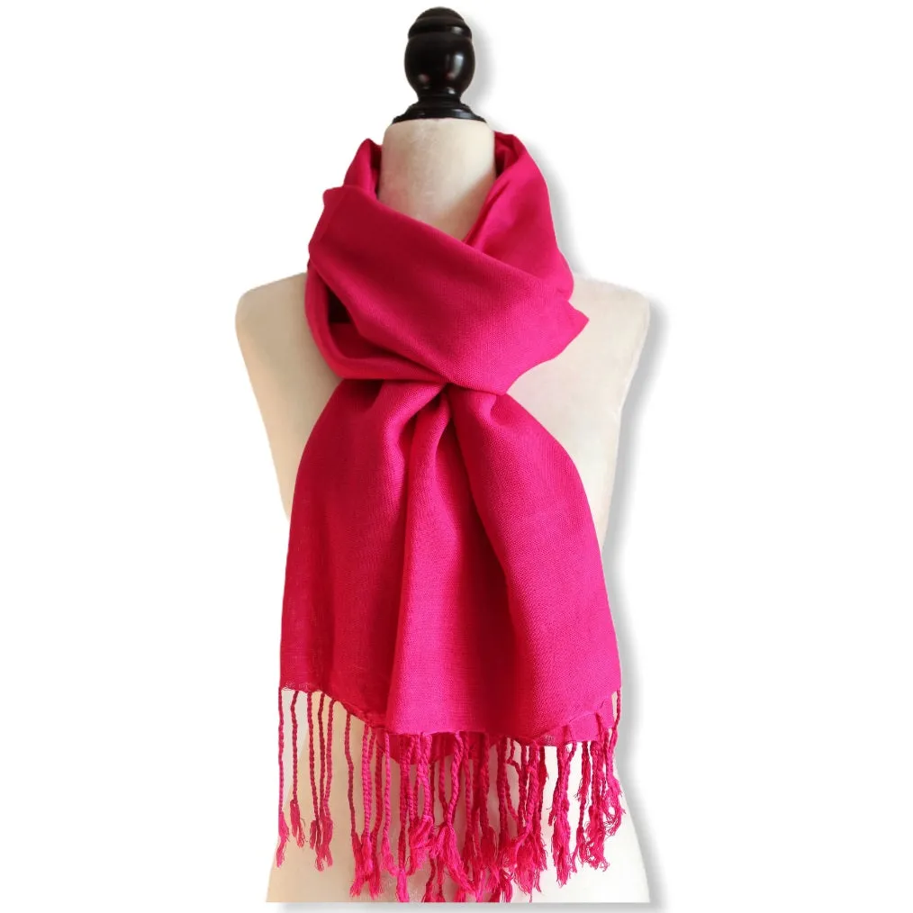 Solid Handwoven Scarf